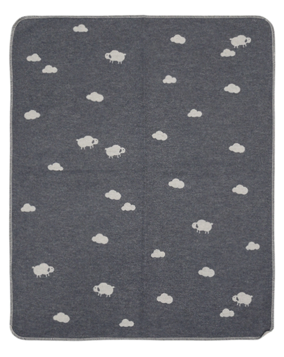 Schmusedecke WOLF (90x70) in grau