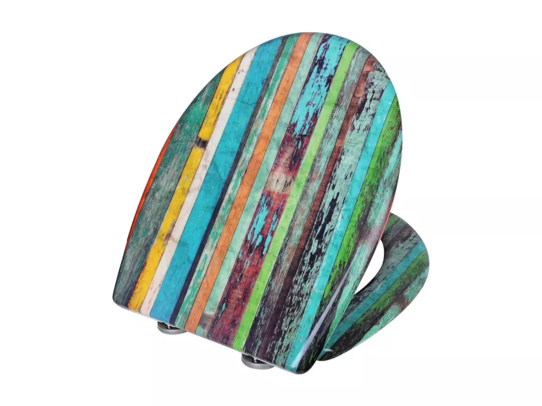 Abattant WC siège de multicolore 45.5 x 37.1 x 37.1 cm 19_0000713