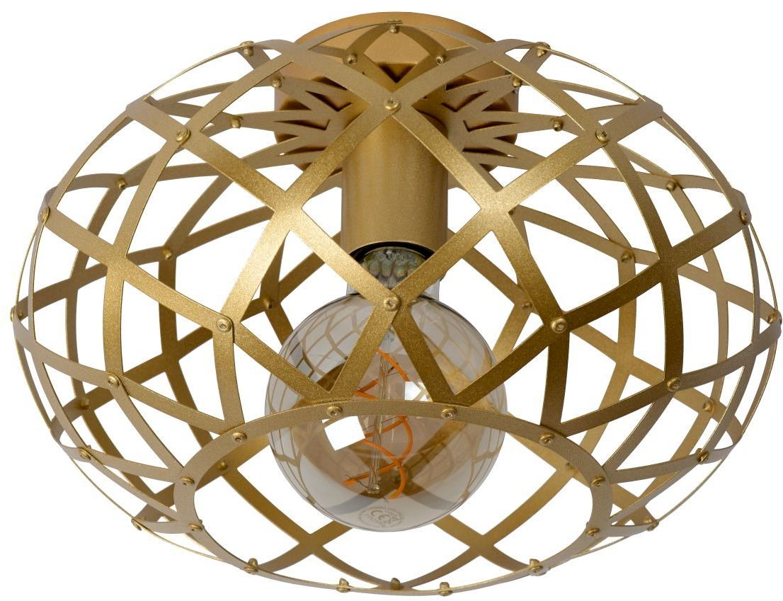 Lucide   Wolfram Goud Plafondlamp