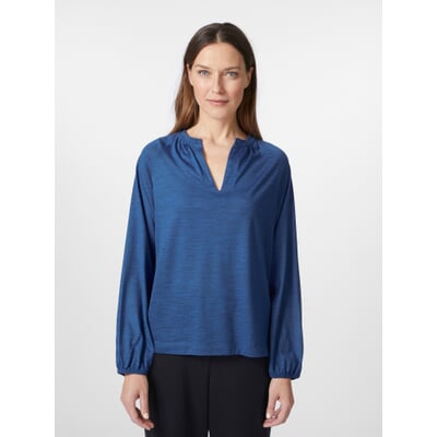 Damen-Blusenshirt, Kobaltblau