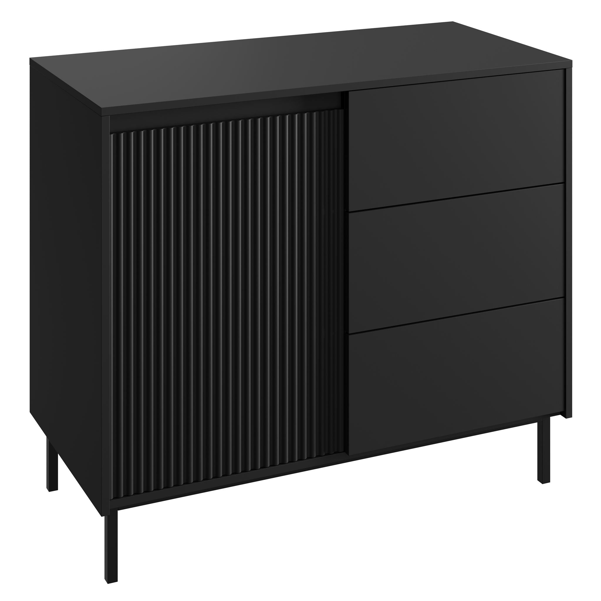 Orvana - Dressoir - Zwart - 103x50x90 cm