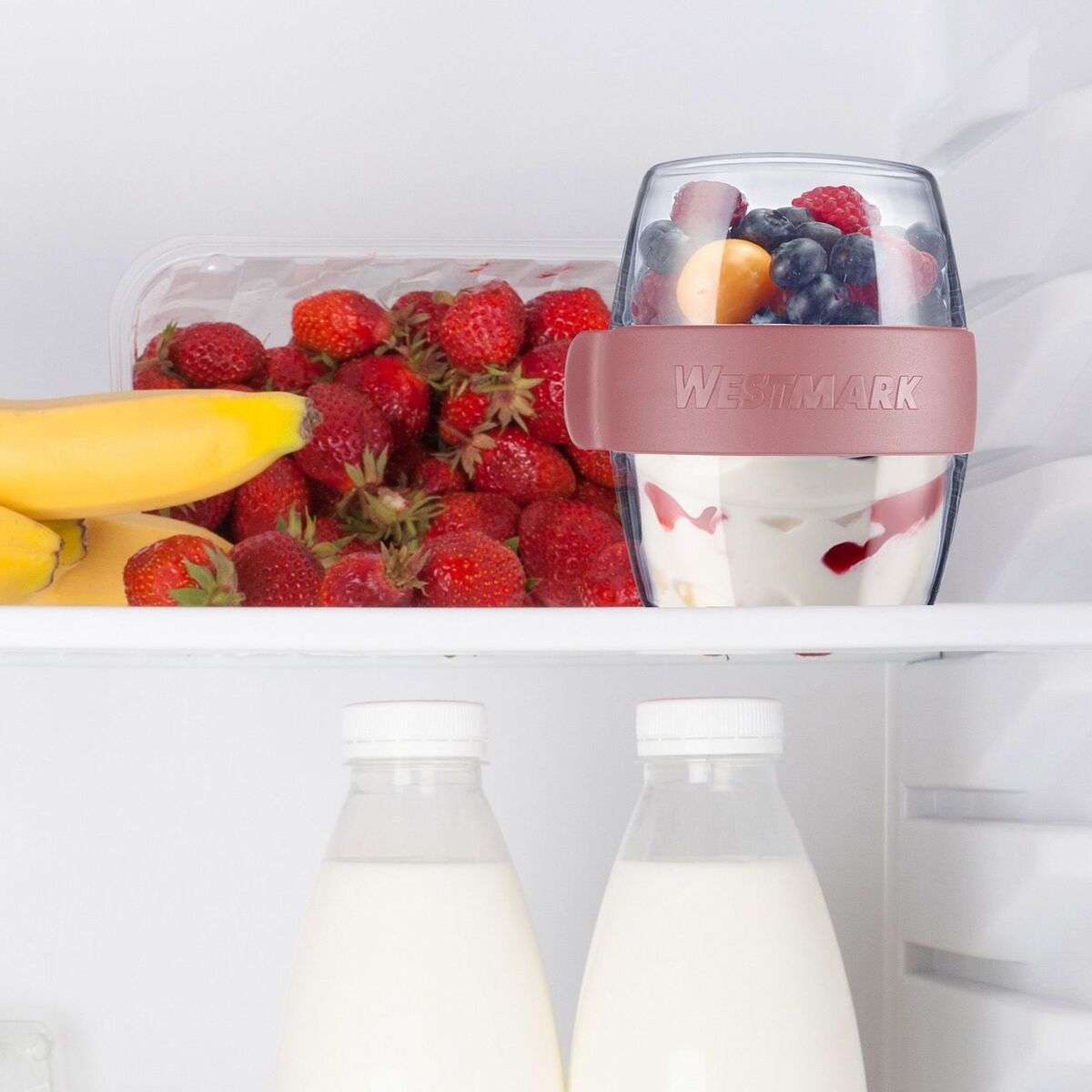 Maxi snackboks 700 ml, rosa