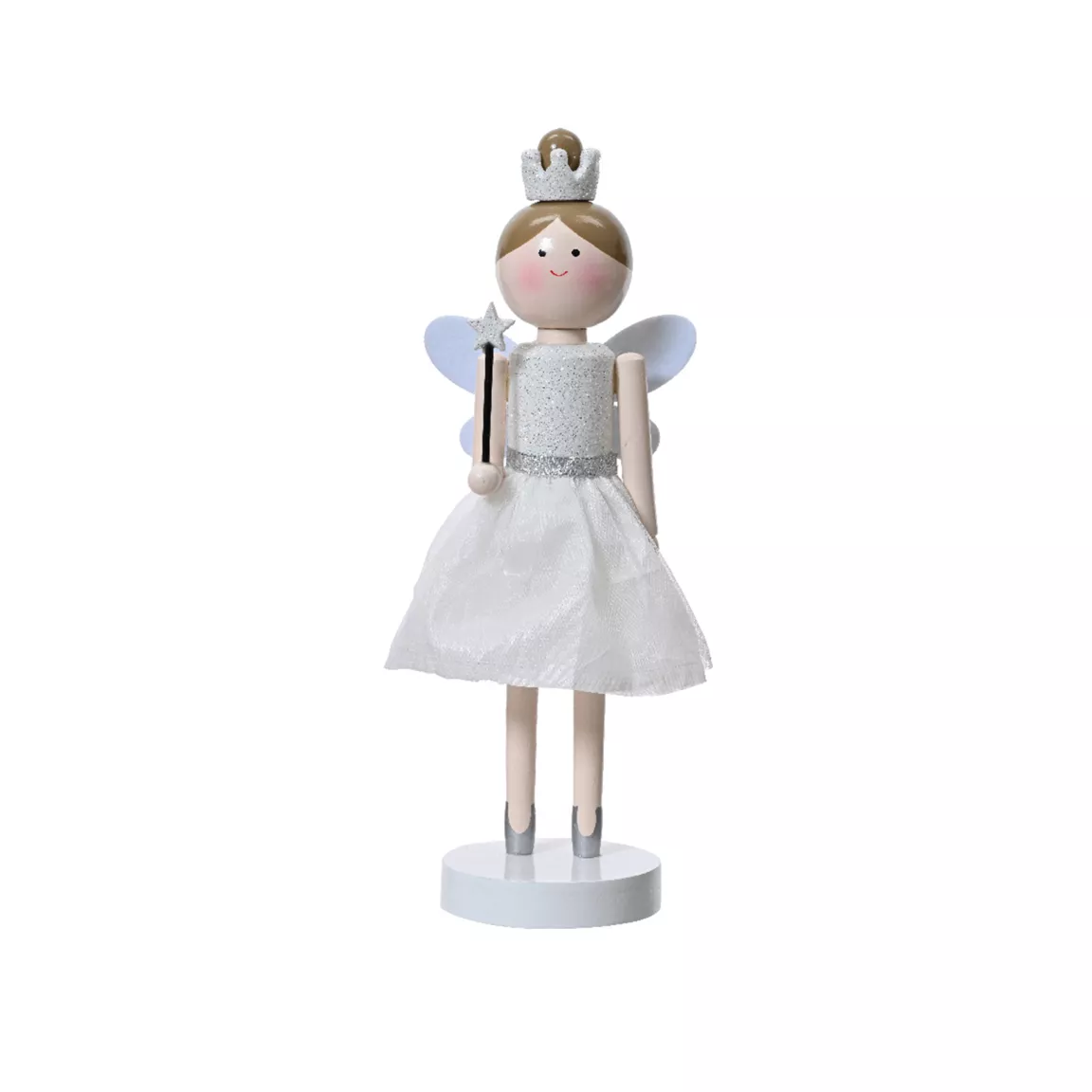 Casse-noisette en bois (H38 cm) Fée princesse Blanche