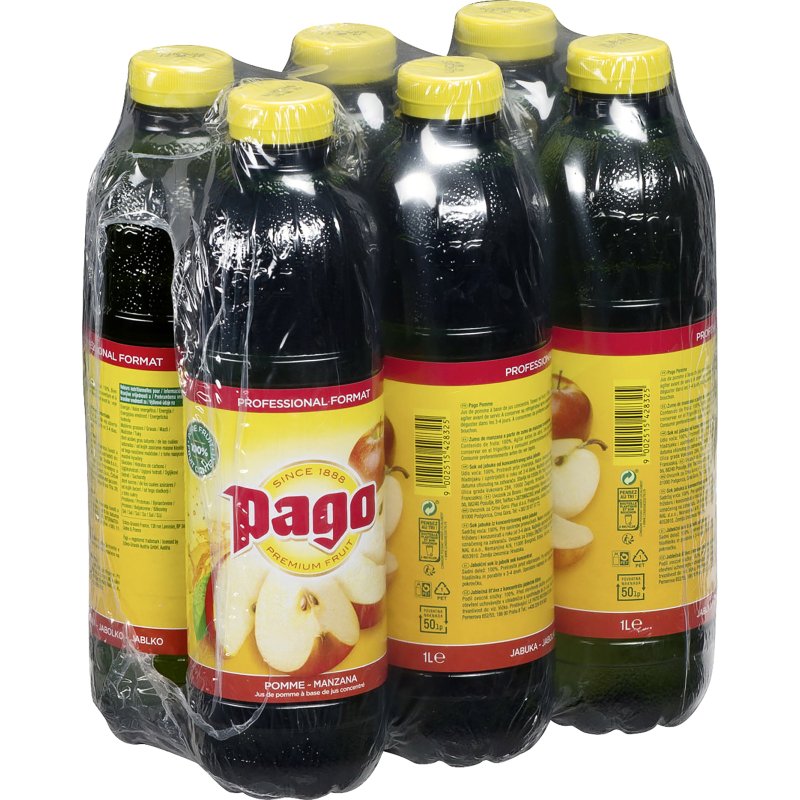 Jus de pomme Pago - 1 L - 6 bouteilles
