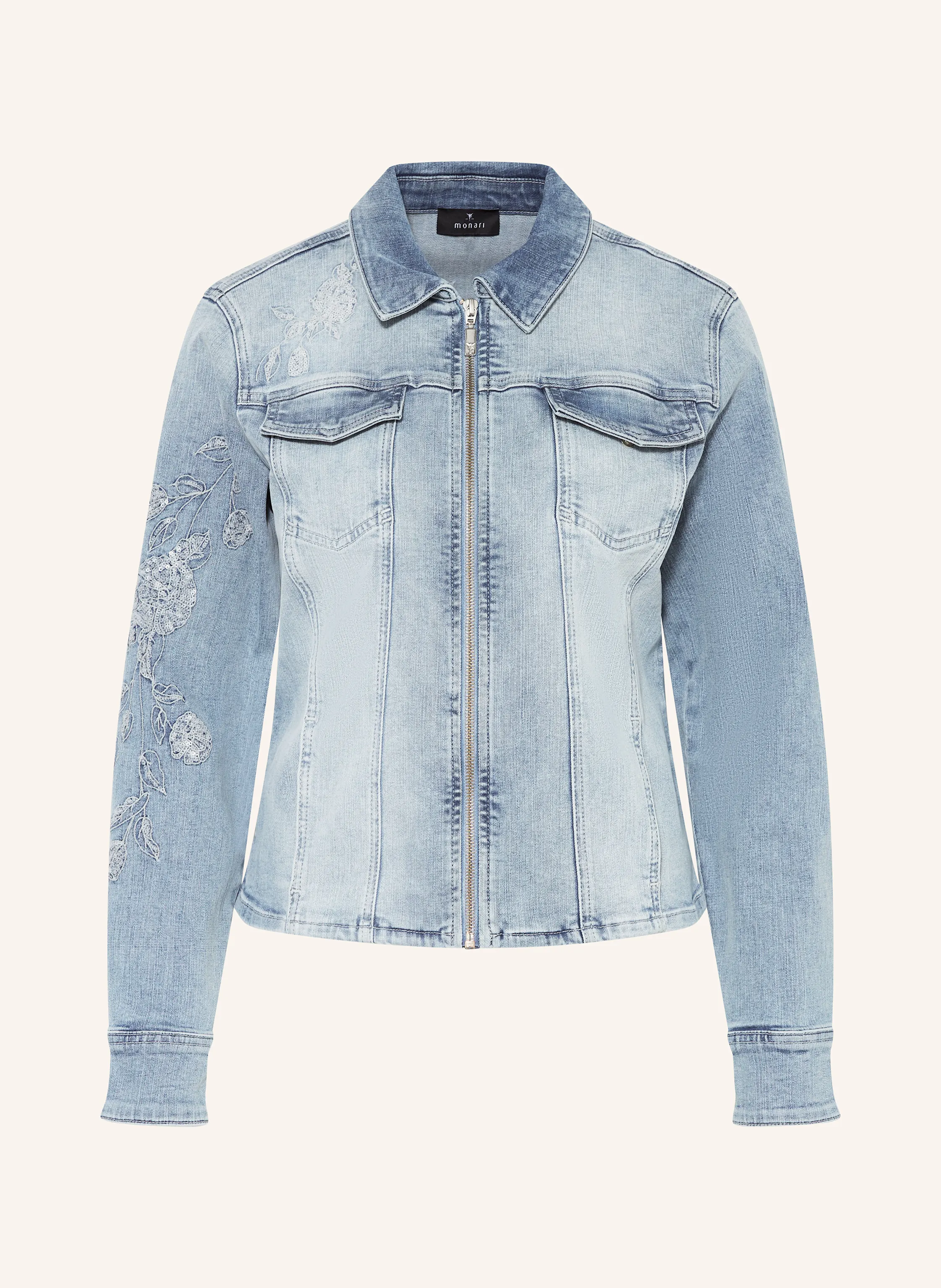 monari Jeansjacke mit Pailletten