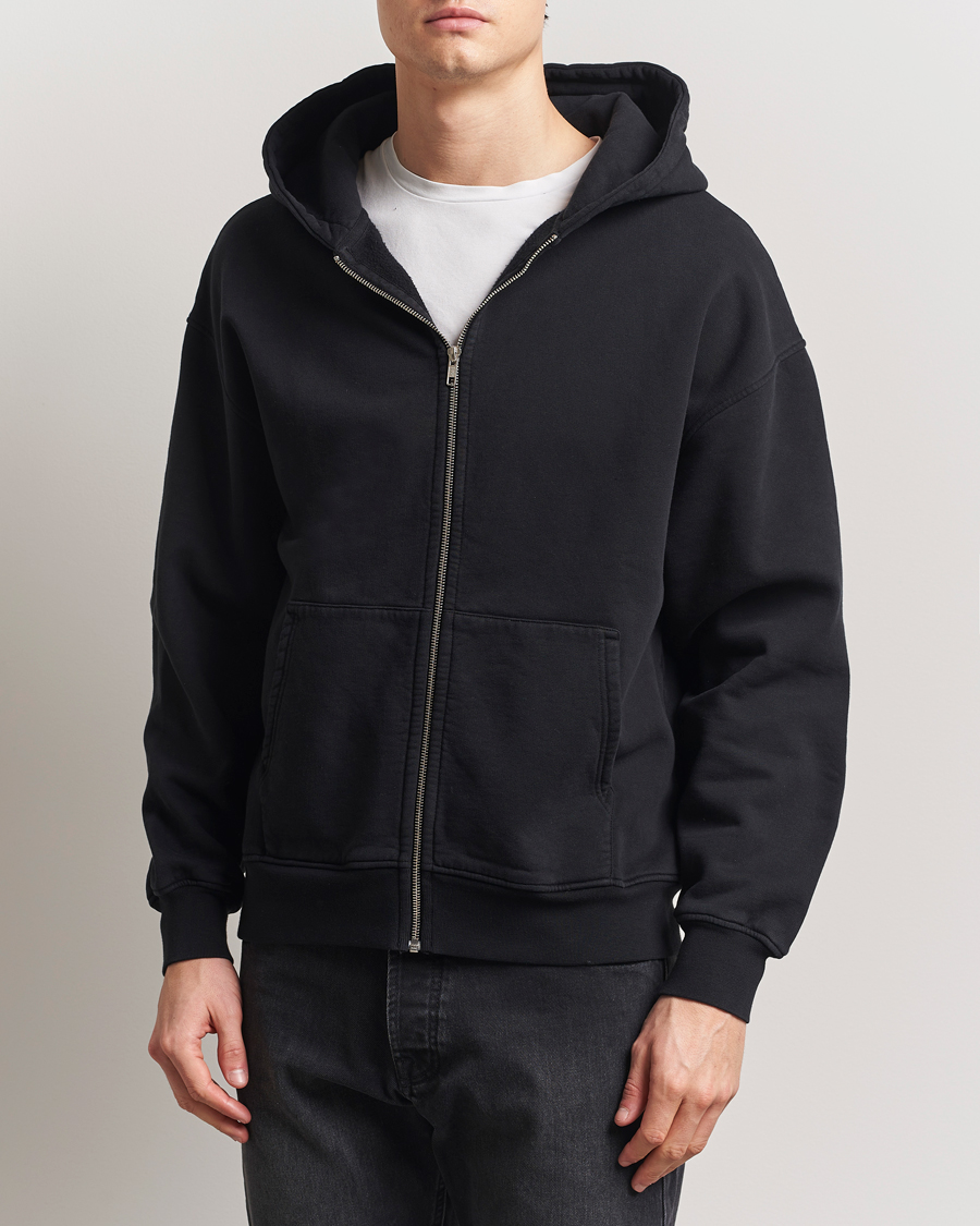 Colorful Standard Classic Organic Full Zip Hoodie Deep Black