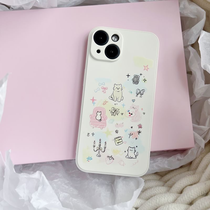 Hunerizie - Cat-telefoonhoesje - iPhone 15 Pro Max / 15 Pro / 15 Plus / 15 / 14 Pro Max / 14 Pro / 14 Plus / 14 / 13 Pro Max / 13 Pro / 13 / 13 mini / 12 Pro Max / 12 Pro / 12 / 12 mini / 11 Pro Max / 11 Pro / 11