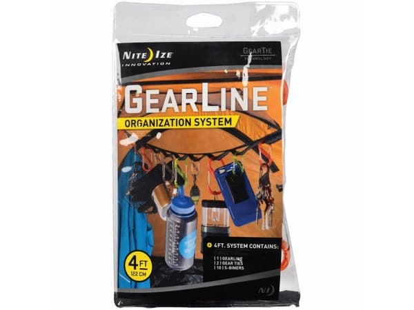 Nite Ize GearLine Organization stropp + 6x karabinkrok blanding farger/svart - GLN4-M1-R8 - GLN4-M1-R8