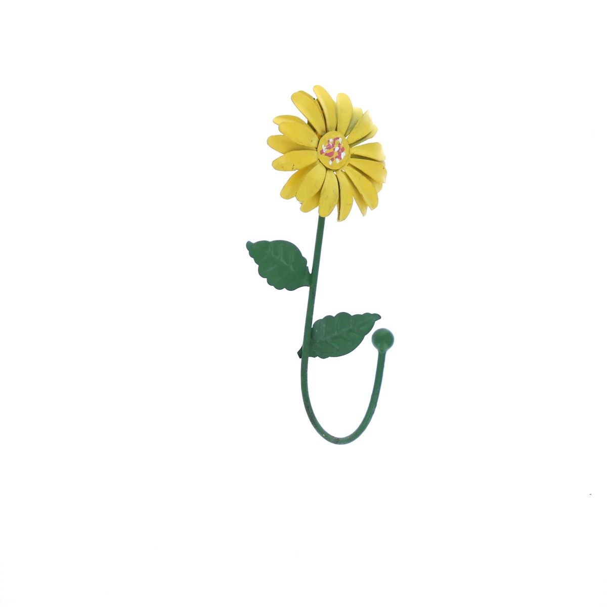 Patère en métal fleur jaune Jolie saison