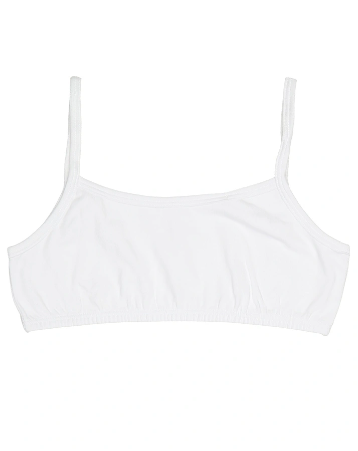 Bustier 95/5 2er Pack mit Spaghettiträgern in weiß