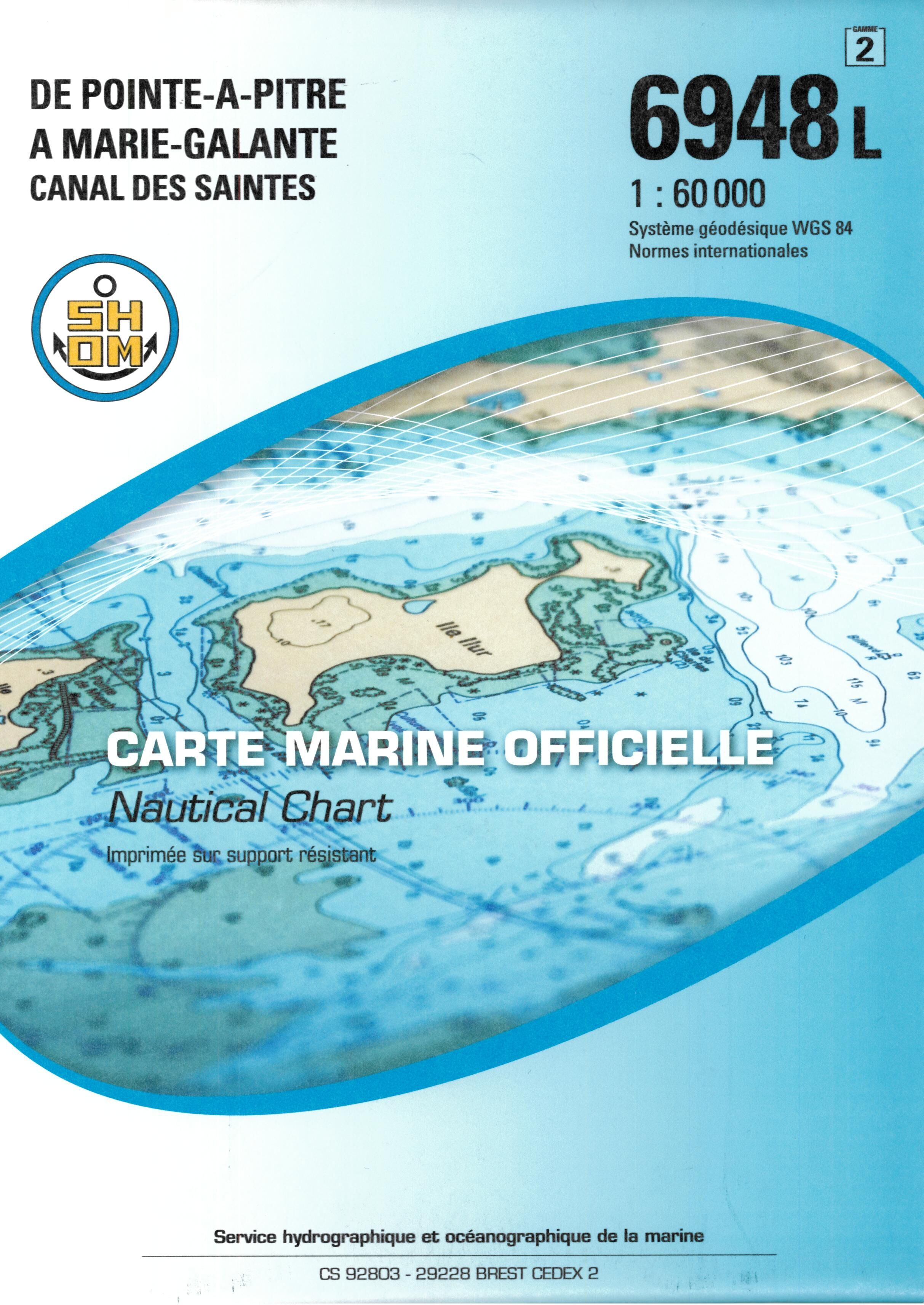 EPSHOM - 6948L POINTE A PITRE A MARIE GALANTE