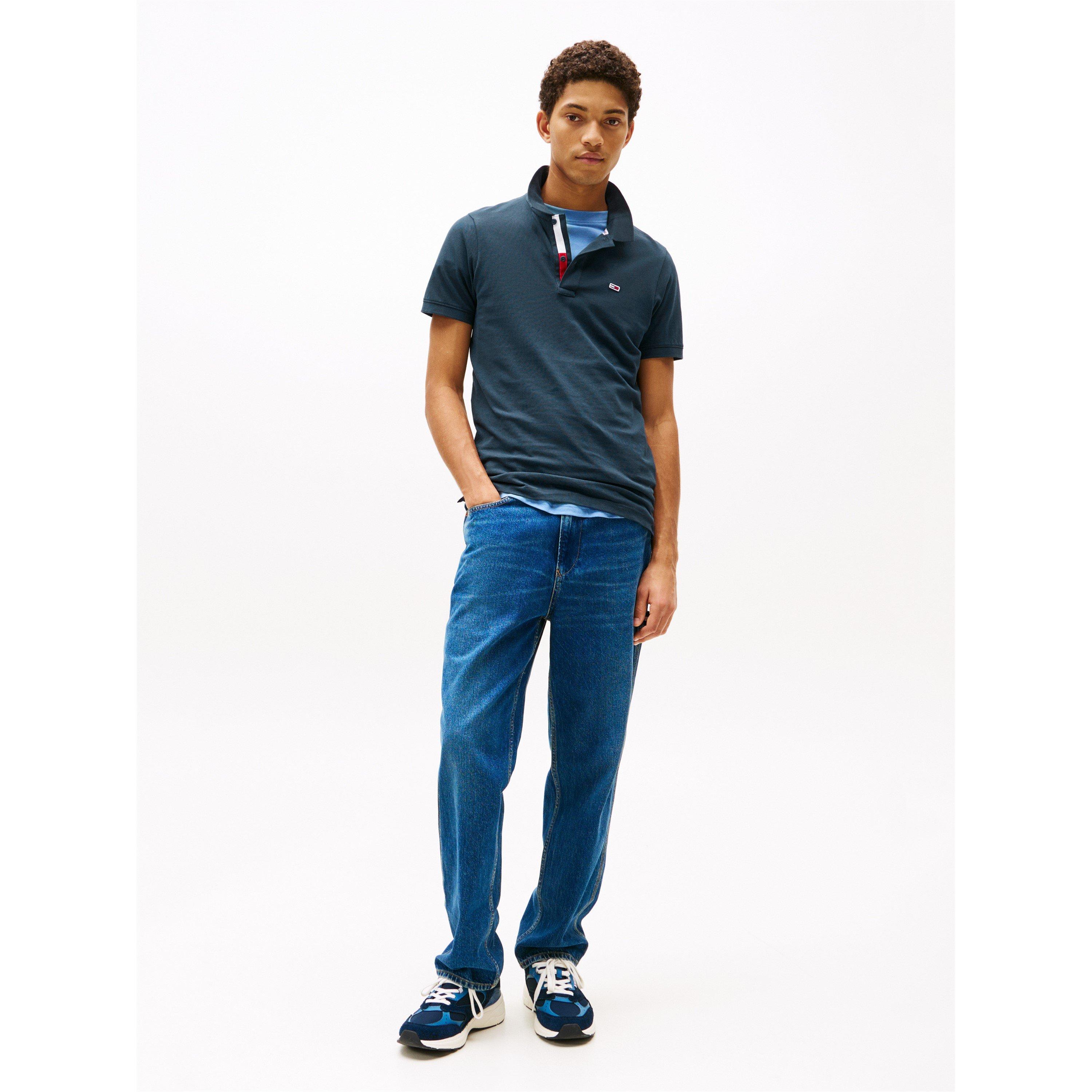 Tommy Jeans Tjm Slim Placket Polo Shirt Mens