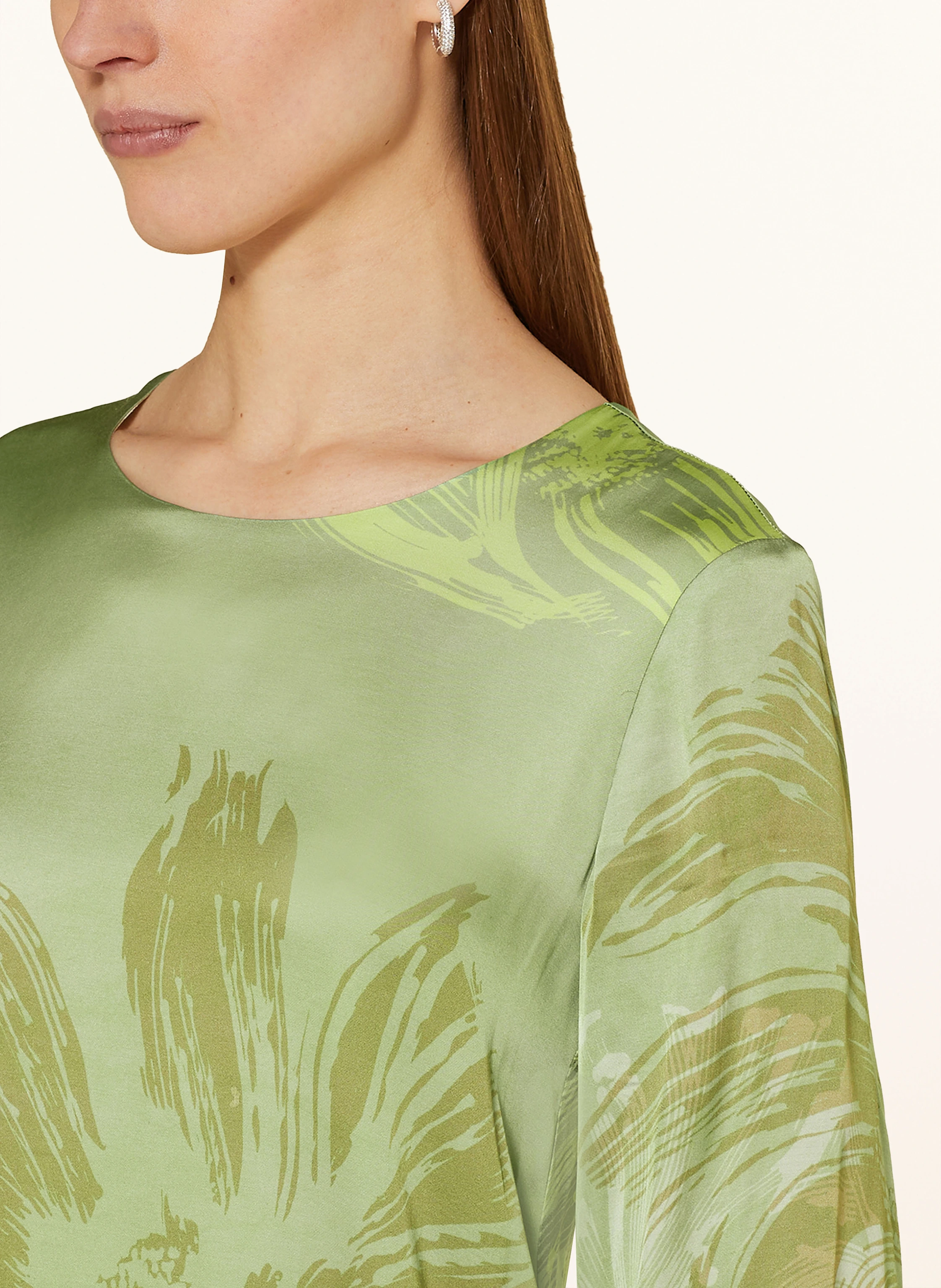 Ana Alcazar Satinkleid mit 3/4-Arm