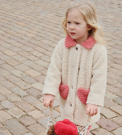 Konges Sløjd Fleecefrakke - Teddy - Calin - Antique White