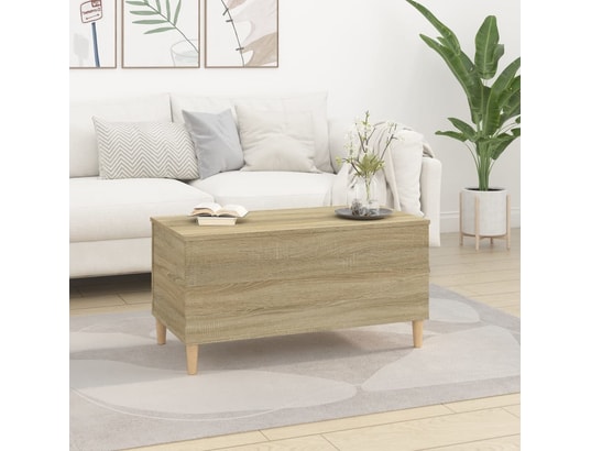VIDAXL - Table basse chêne sonoma 90x44,5x45 cm bois d'ingénierie