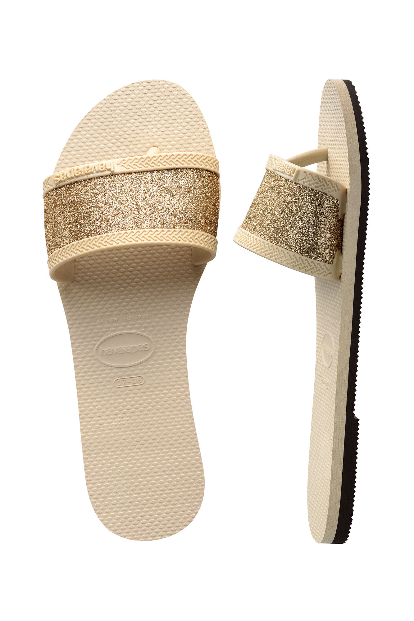 Chanclas Havaianas You Angra Glitter - Beige