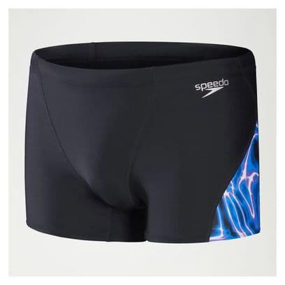 Maillot de bain Homme Allover V-cut Noir/Bleu