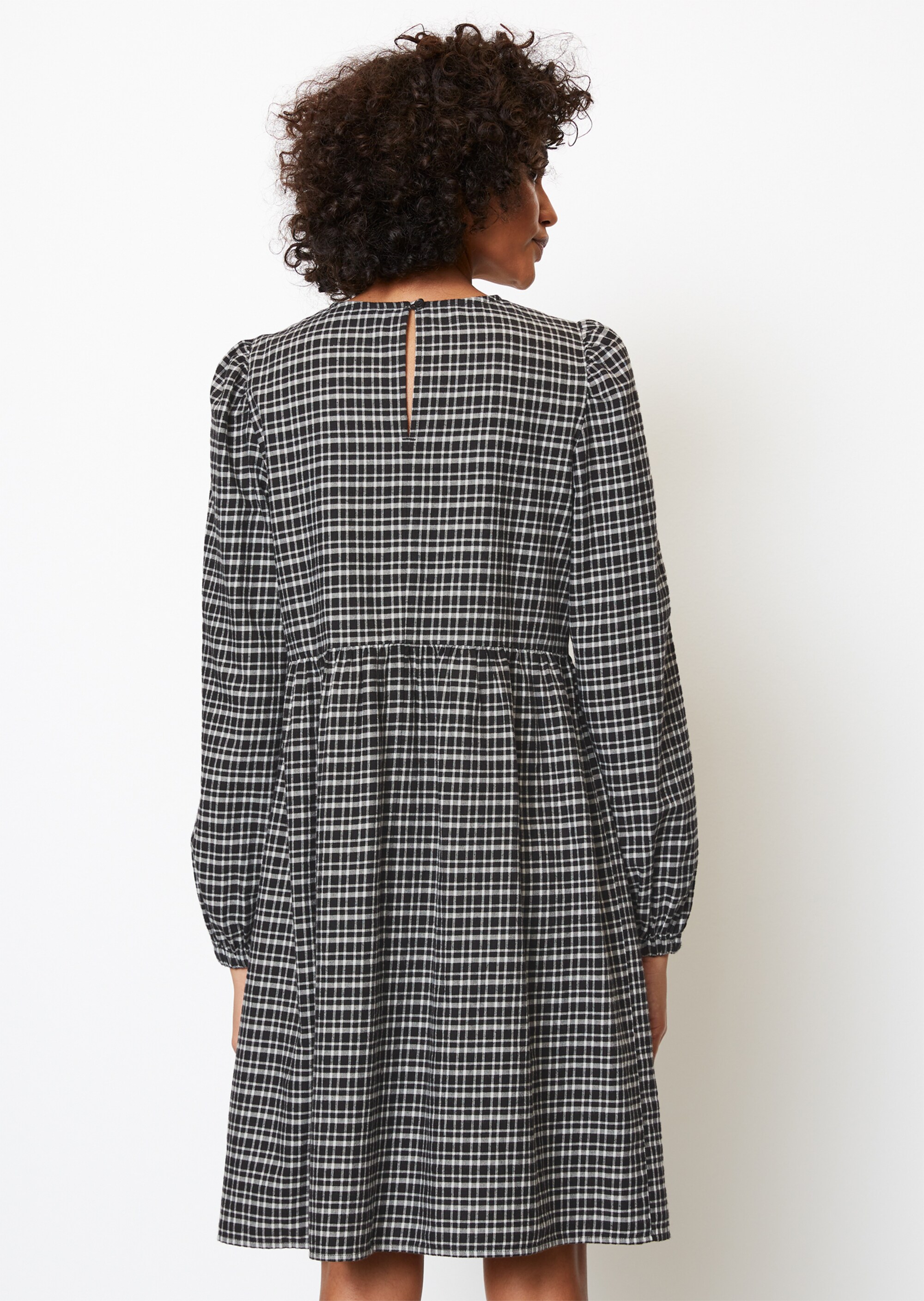 Kariertes Kleid regularaus reinem Organic Cotton