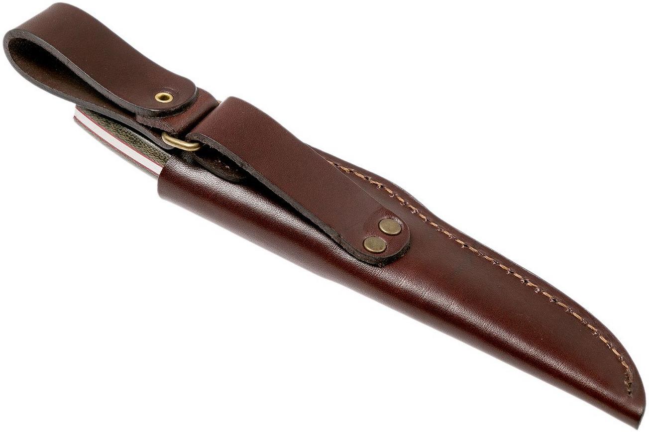 Brisa Trapper 95 - Elmax Scandi - Green Canvas Micarta - 2091