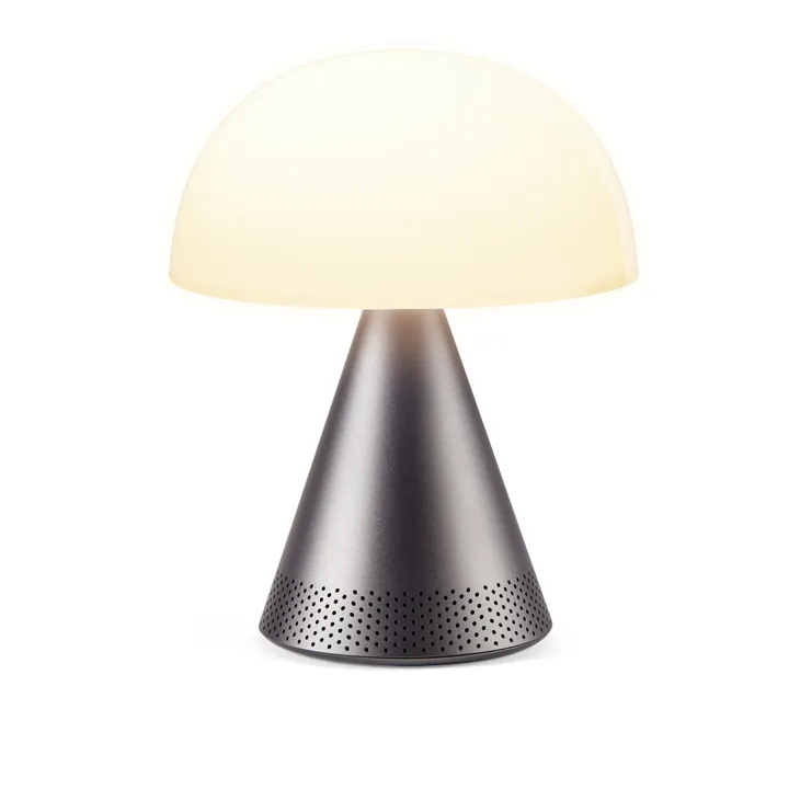 Lexon Lampe à poser Mina audio | Gris métal