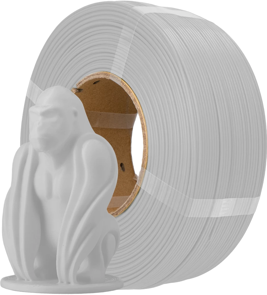 AzureFilm  PLA Refill Light Grey, 1,75 mm / 1000 g    PLA mit guten mechanischen Eigenschaften, ohne Spule