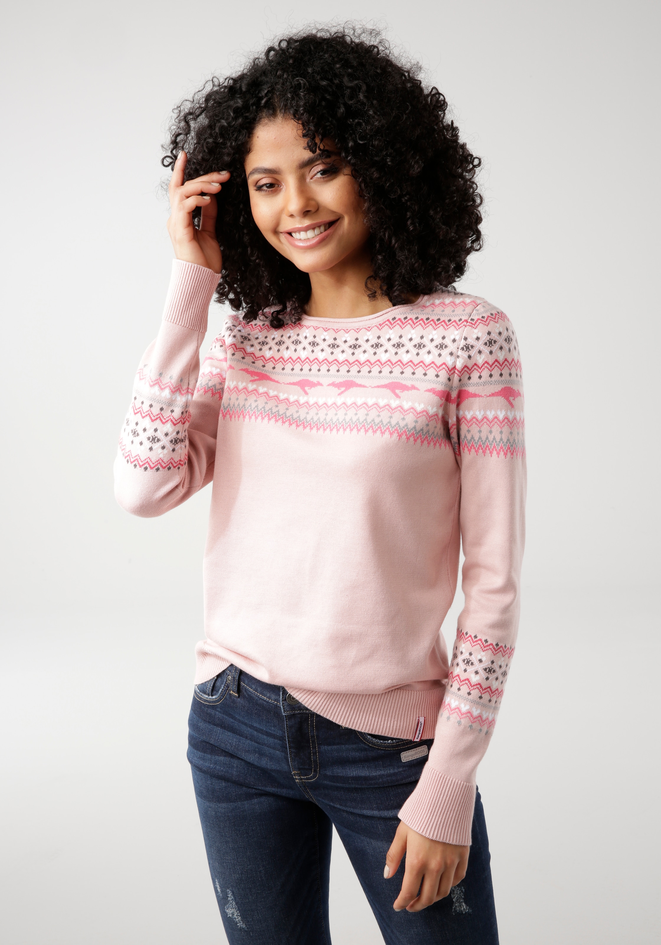 KangaROOS Norwegerpullover , im winterlichen Design