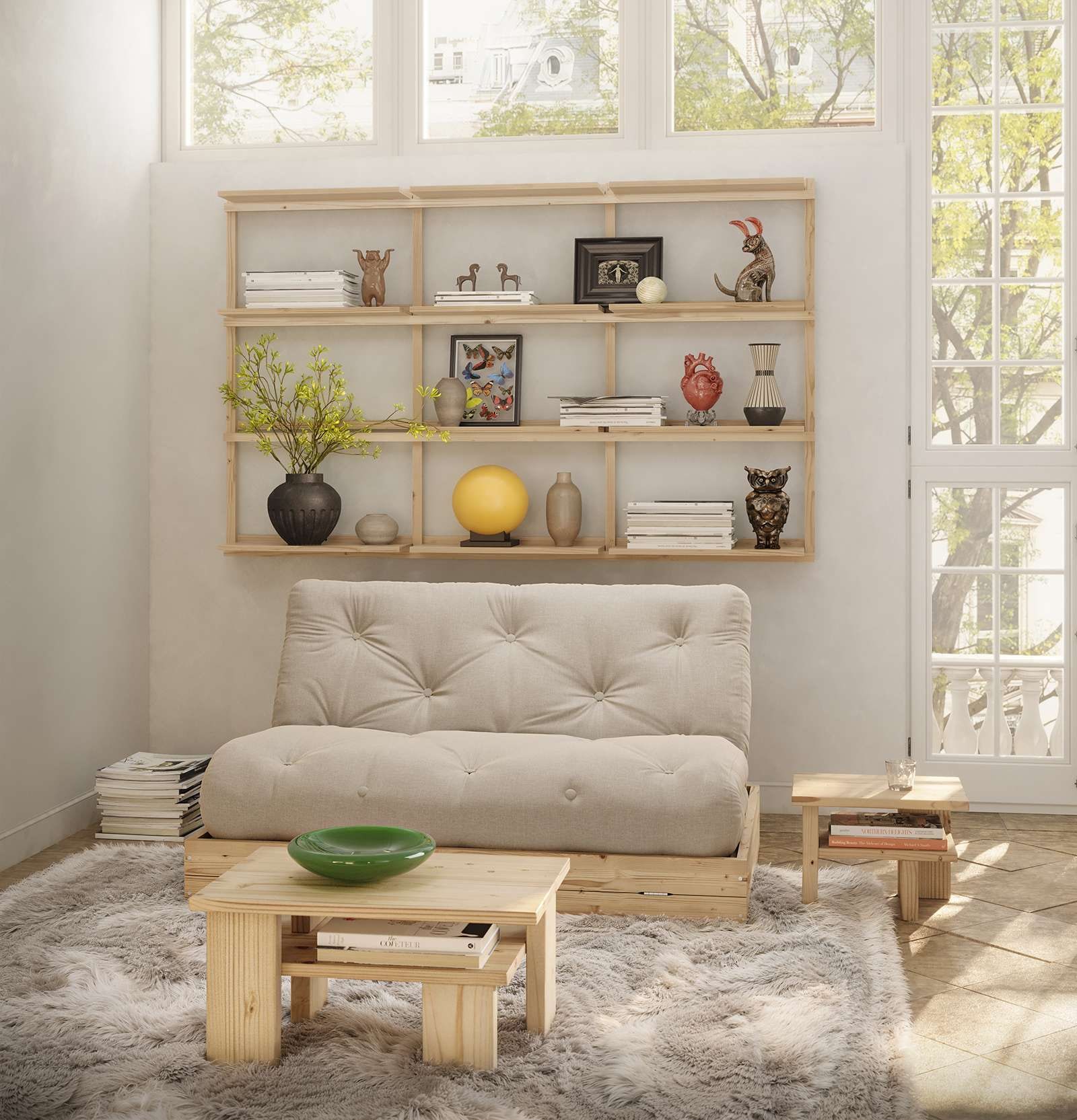 Karup Design Beistelltisch »Japan Side Table, kompakt, stilvoll, funktional, Made in Europe« vielseitig einsetzbar, aus massivem FSC®-zertifiziertes Massivholz