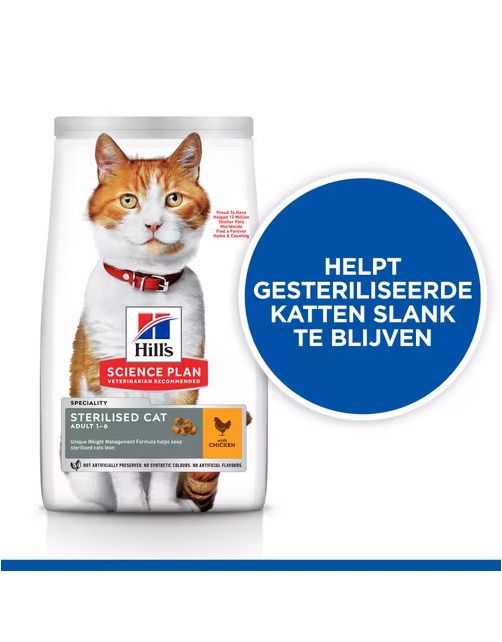 Hill's Feline Adult Sterilised Cat Kip - Kattenvoer