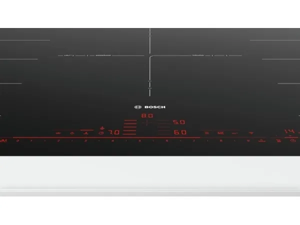 Bosch Serie | 8 PXV901DV1E - Induktions kogeplade - 5 plader - Niche - bredde: 88 cm - dybde: 50 cm - skyl - sort