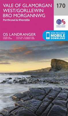 Vale of Glamorgan, Rhondda & Porthcawl - OS Landranger Map 170 (Sheet map, folded)