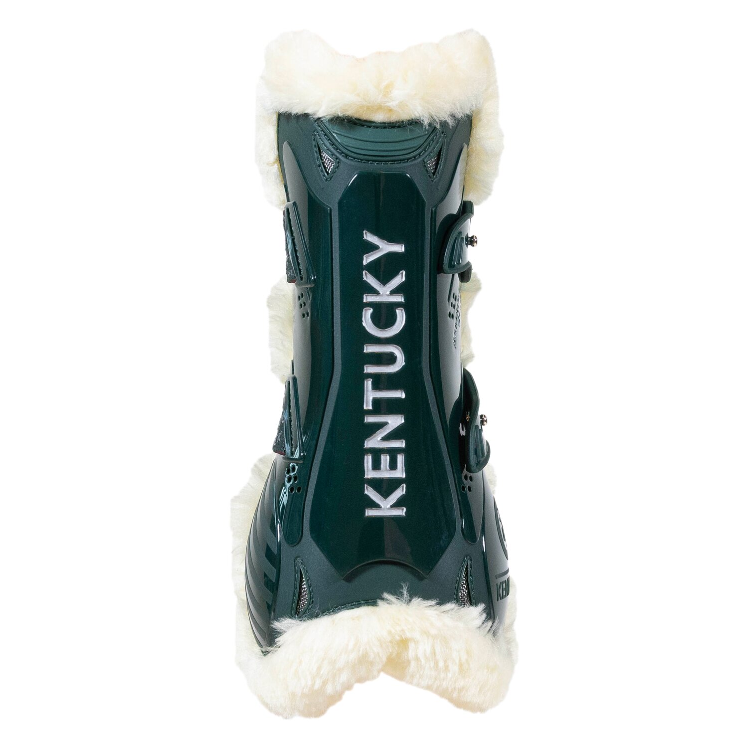 KENTUCKY Springgamaschen Vegan Sheepskin Bamboo Shield, für Vorderbeine - dark green