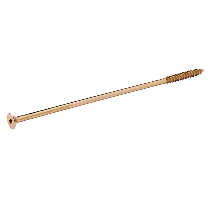 Vis à bois torx zinguée jaune 10x300 mm - 1 pièce