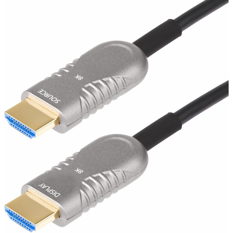 StarTech.com Câble Optique Actif (AOC) HDMI 2.1 Hybride de 30,4m, CMP, Plénum, Câble Fibre Optique HDMI 2.1/2.0 Ultra-Haute Vitesse 8K, 48Gbps, 8K 60Hz/4K 120Hz, HDR10+/FRL/TMDS/eARC