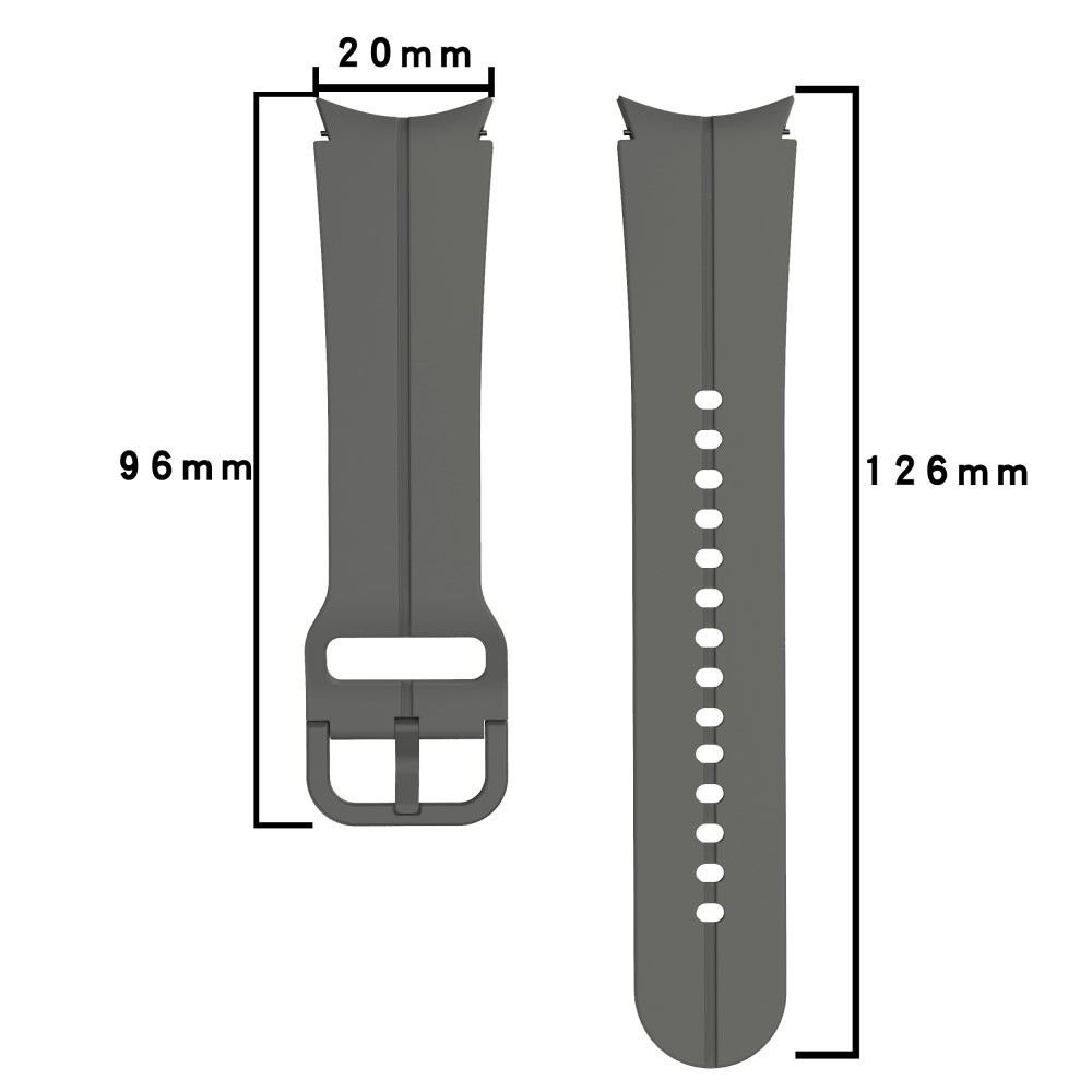 Samsung Galaxy Watch 7 (44mm) Ersatz Sport Silikon Armband Split Design (Gelenkumfang: 180 - 230mm) - Rosa