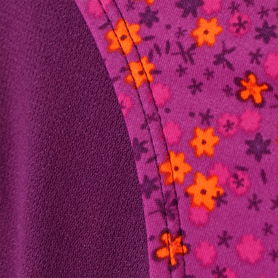 Yigga Mädchen Bikini mit Blumen-Print lila