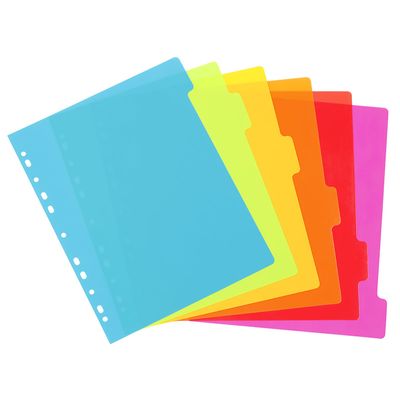 Viquel Happy Fluo - Intercalaire 6 positions - A4 Maxi - polypropylène coloré
