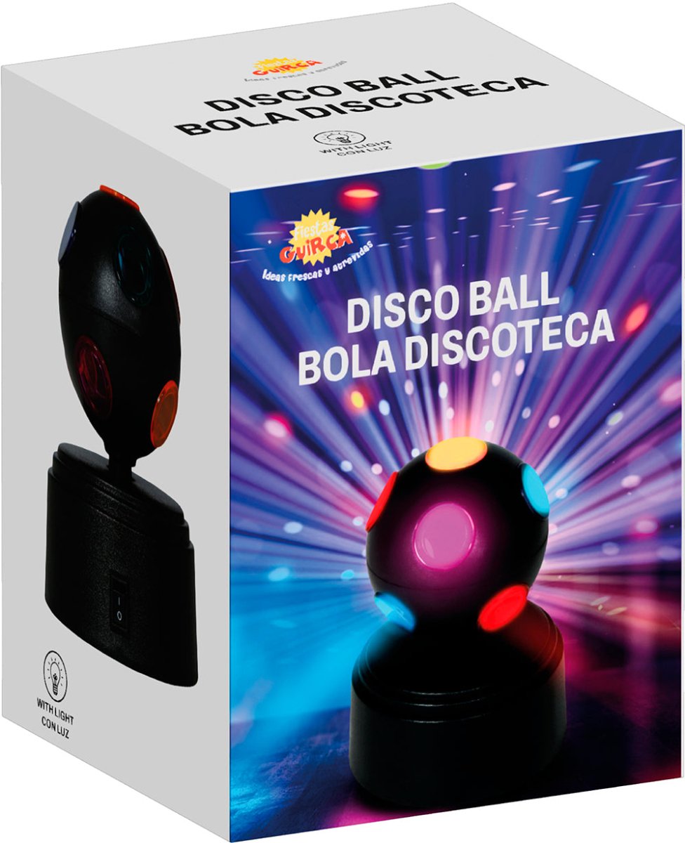 Zwarte Discobal 12cm