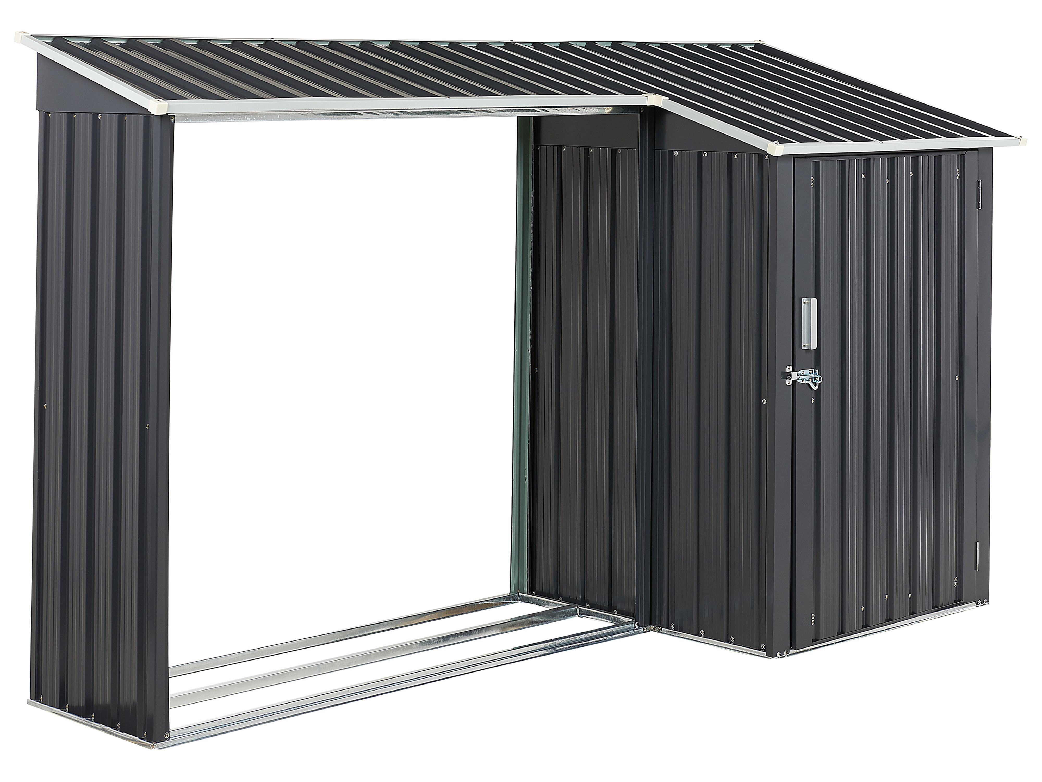 Gereedschapsschuur AOSTA 270 cm 105 cm Zwart