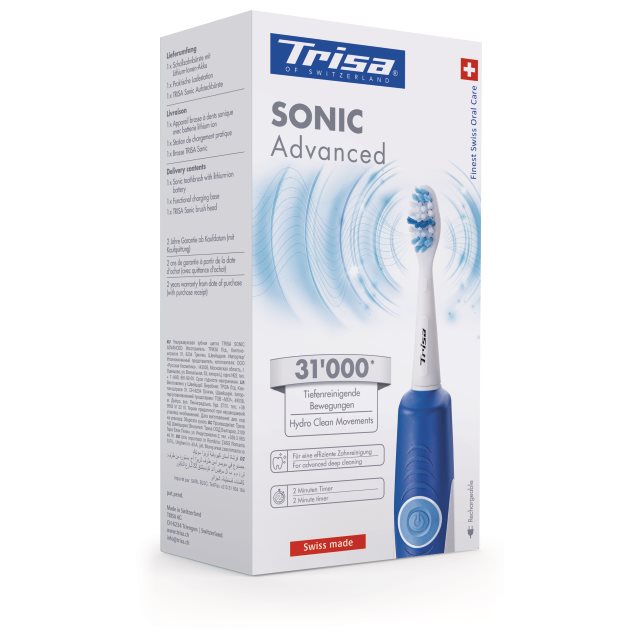 TRISA Sonic Advanced Schallzahnbürste<br>1 Stück, Schallzahnbürste