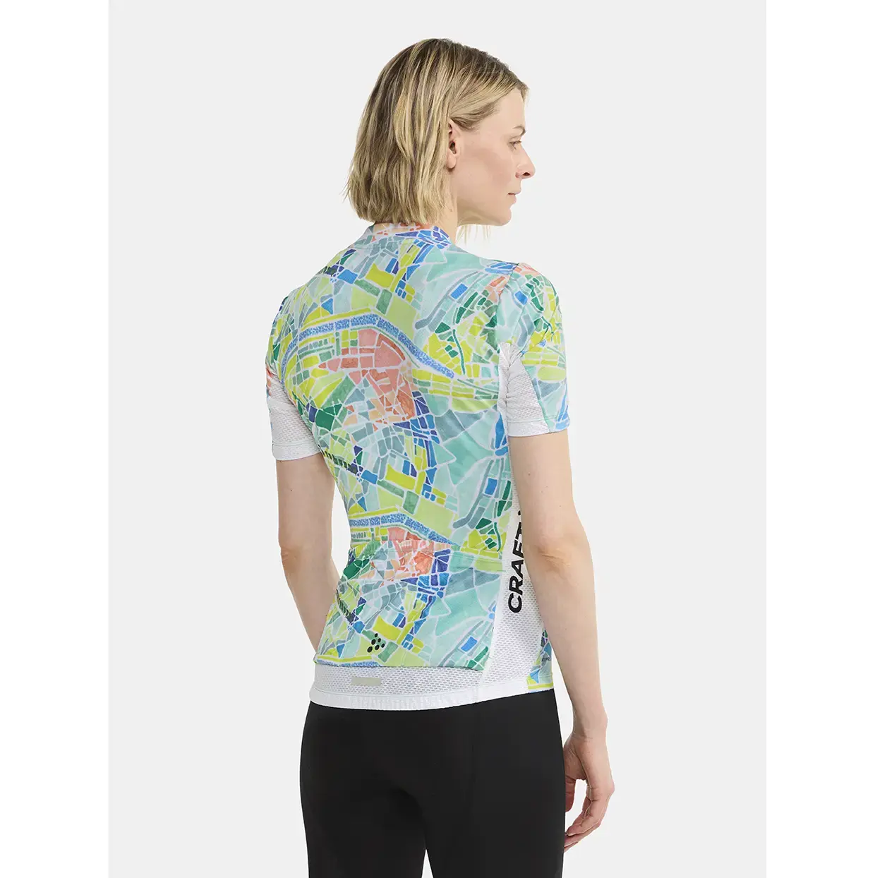 Craft ADV Endurance Graphic Fietsshirt Korte Mouwen Wit/Multi Dames