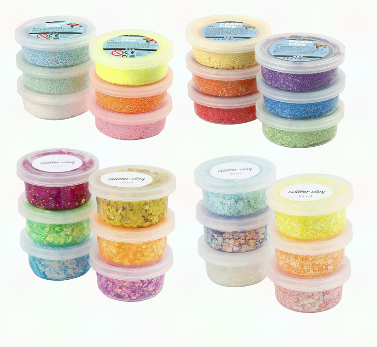 Foam Clay + Glitter Clay Bundle