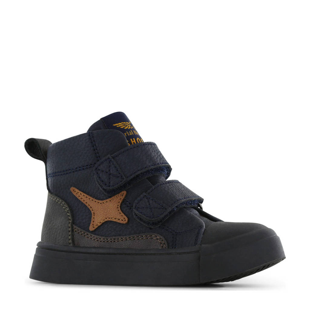 Shoesme leren sneakers donkerblauw
