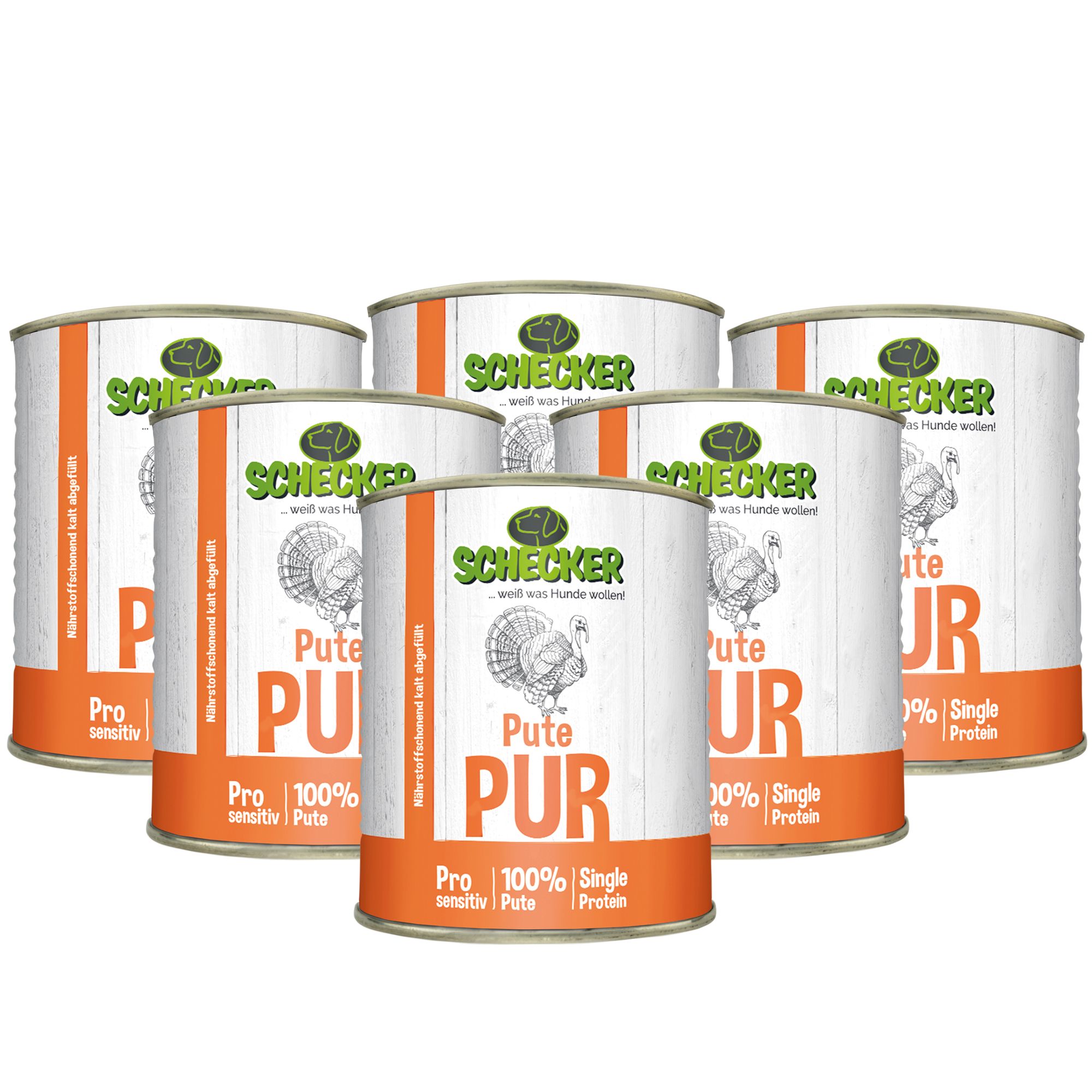 Schecker Nassfutter - Pute PUR