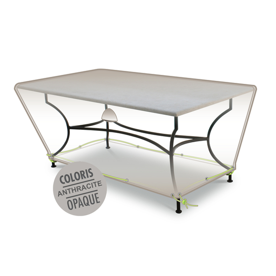 Housse pour table et chaises de jardin en polyester - 240x130x70 cm