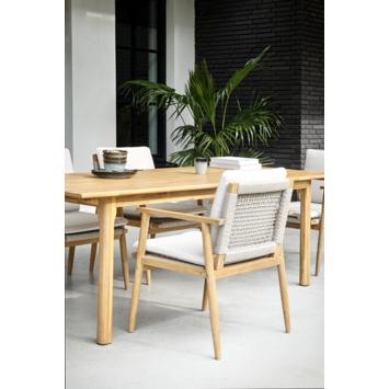 Tuinstoel Fenna light teak hout