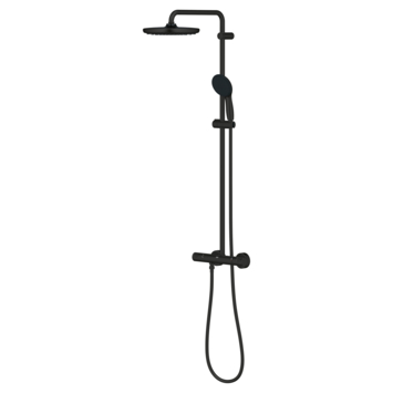 Grohe regendoucheset Quickfix Vitalio Start met handdouche 2 standen zwart