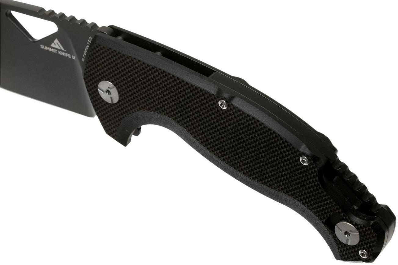 Fox El Capitan SK-02 BSW Summit Knife Co, Black Stonewashed zakmes, Tommaso Rumici design