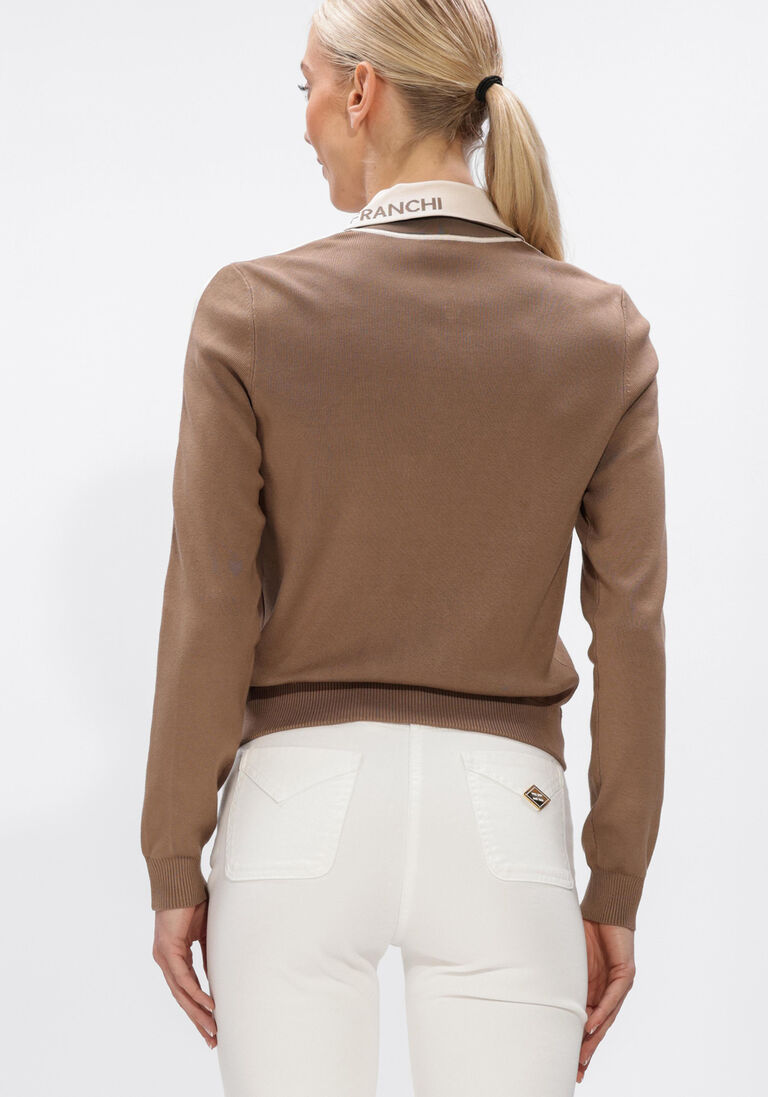 bruine elisabetta franchi trui mk66s61e2
