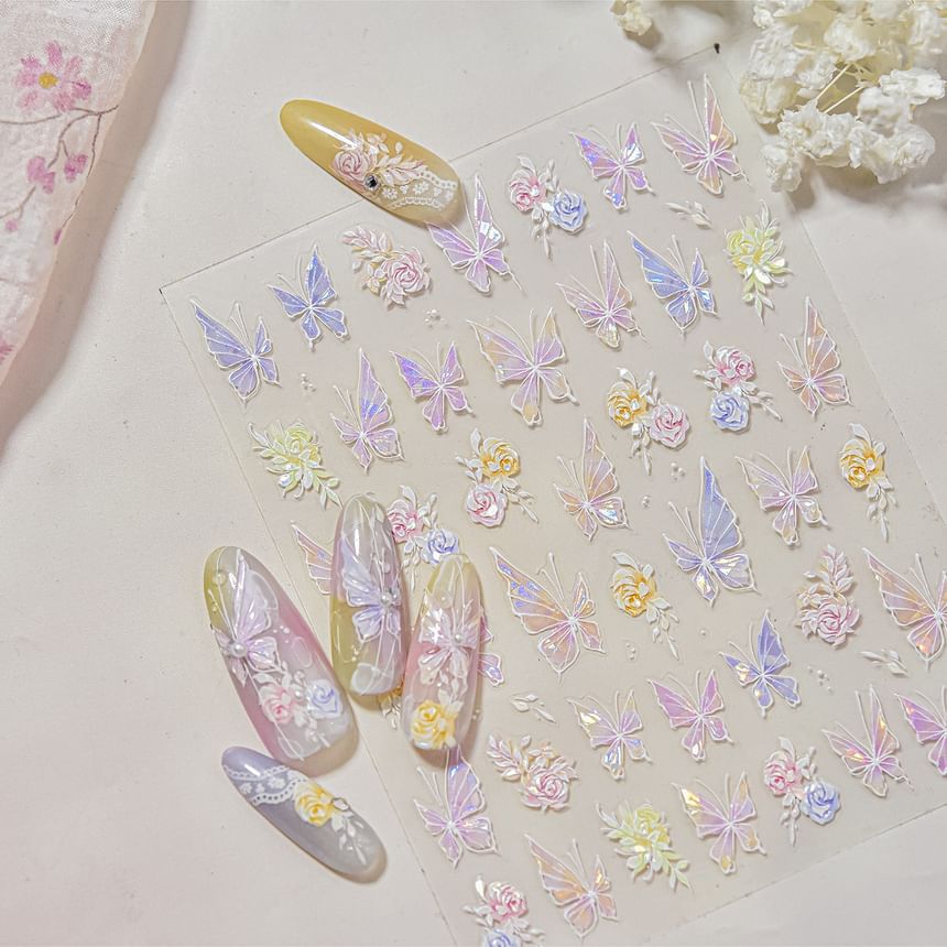 dainlili - Vlindernagelstickers