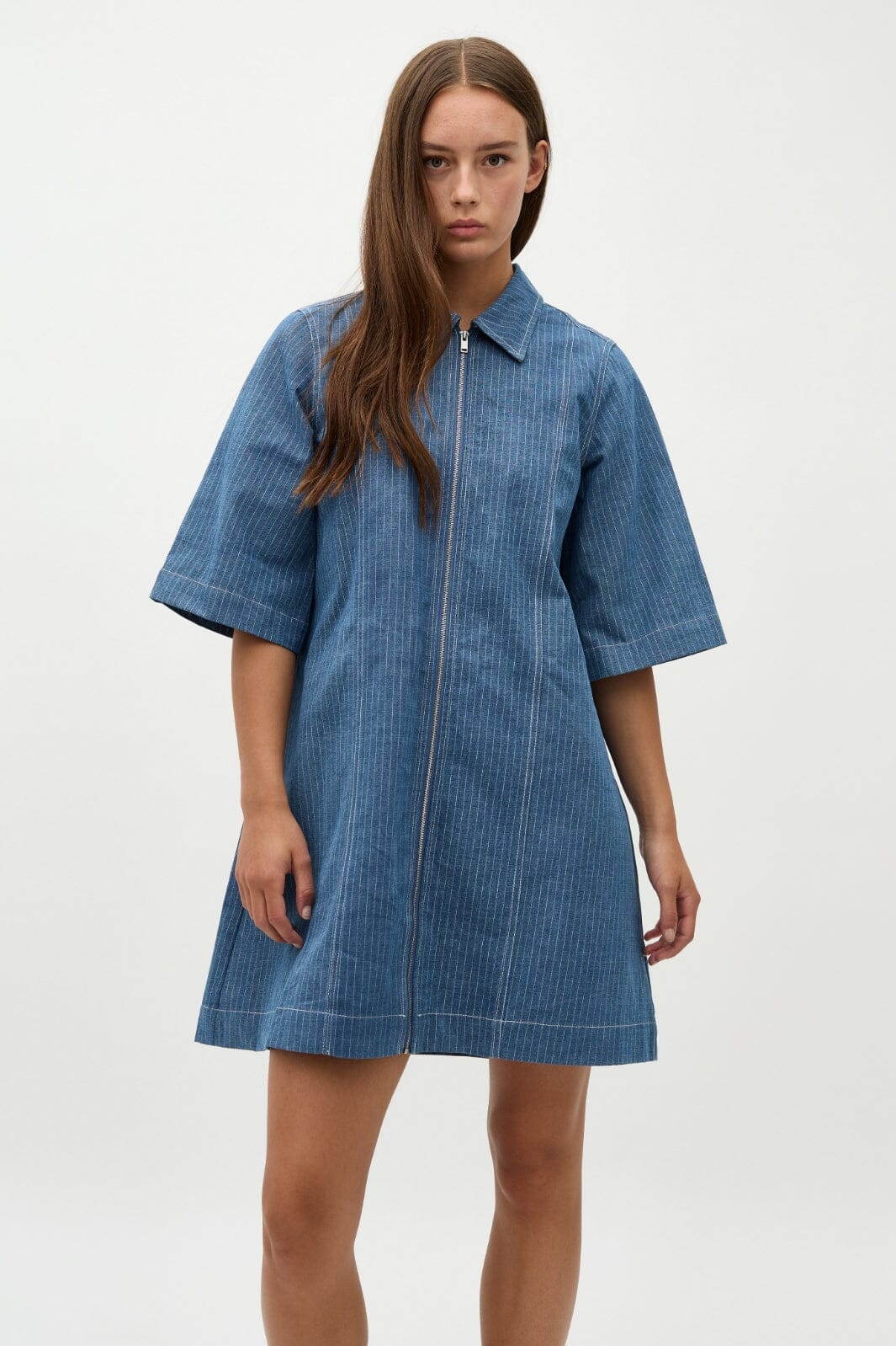 Global Funk Mira Zip-G p62 blue pinstripe